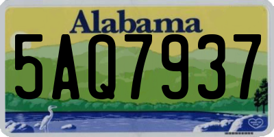 AL license plate 5AQ7937