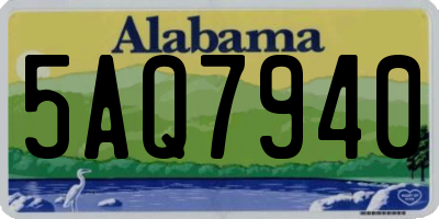 AL license plate 5AQ7940