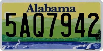 AL license plate 5AQ7942