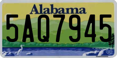 AL license plate 5AQ7945