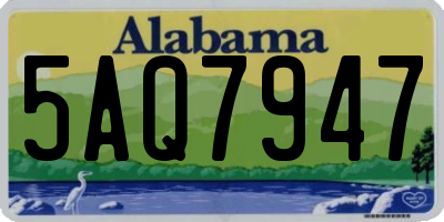 AL license plate 5AQ7947