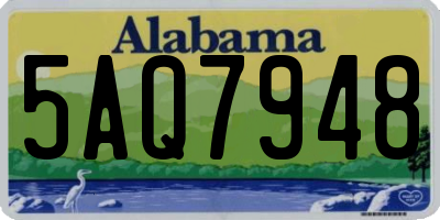 AL license plate 5AQ7948