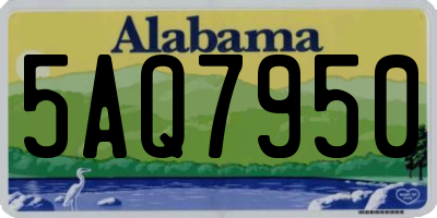 AL license plate 5AQ7950