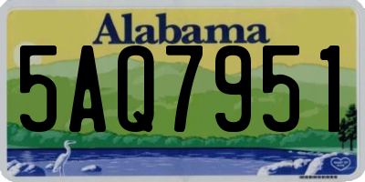 AL license plate 5AQ7951