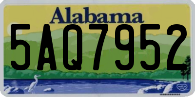 AL license plate 5AQ7952