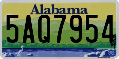 AL license plate 5AQ7954