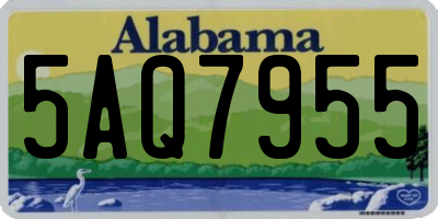 AL license plate 5AQ7955