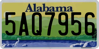 AL license plate 5AQ7956