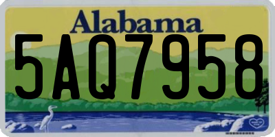 AL license plate 5AQ7958