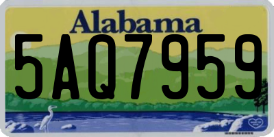 AL license plate 5AQ7959