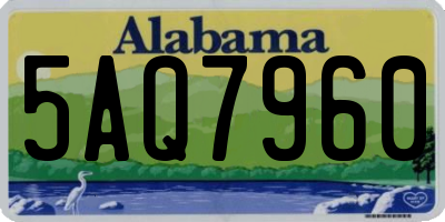 AL license plate 5AQ7960