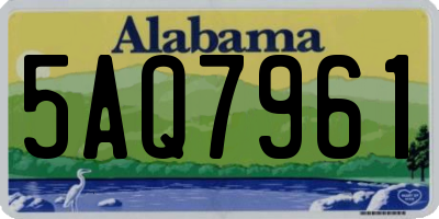 AL license plate 5AQ7961