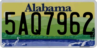 AL license plate 5AQ7962