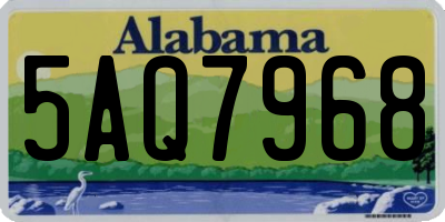 AL license plate 5AQ7968