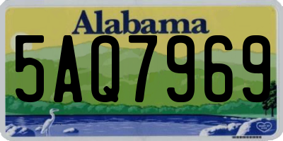 AL license plate 5AQ7969
