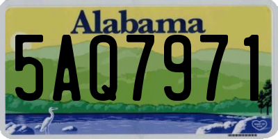 AL license plate 5AQ7971