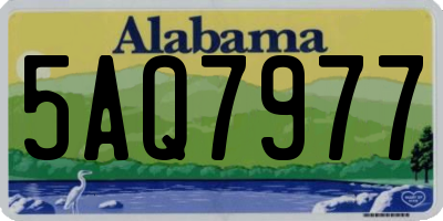 AL license plate 5AQ7977