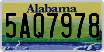AL license plate 5AQ7978