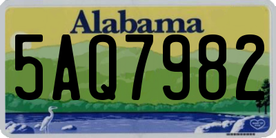 AL license plate 5AQ7982