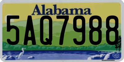 AL license plate 5AQ7988