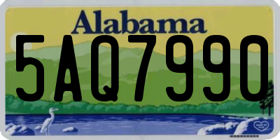 AL license plate 5AQ7990