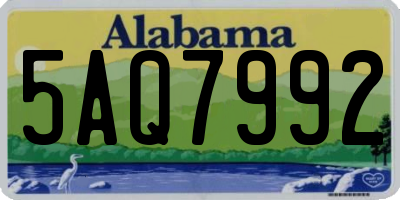 AL license plate 5AQ7992