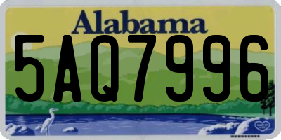 AL license plate 5AQ7996