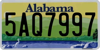 AL license plate 5AQ7997