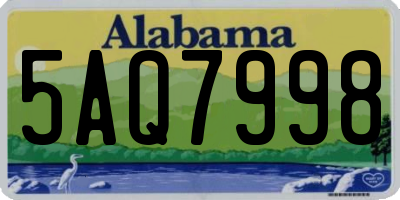 AL license plate 5AQ7998