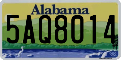AL license plate 5AQ8014