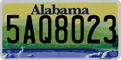 AL license plate 5AQ8023