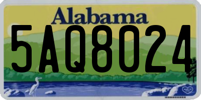 AL license plate 5AQ8024