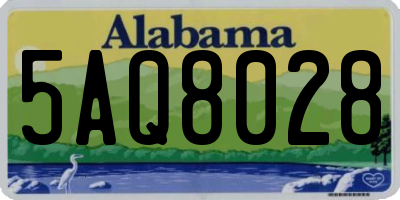 AL license plate 5AQ8028