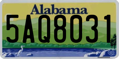 AL license plate 5AQ8031