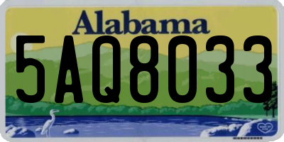 AL license plate 5AQ8033