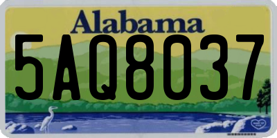 AL license plate 5AQ8037