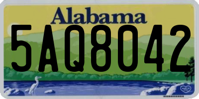 AL license plate 5AQ8042
