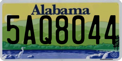 AL license plate 5AQ8044