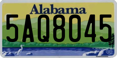 AL license plate 5AQ8045