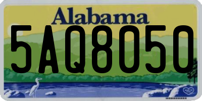 AL license plate 5AQ8050