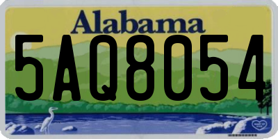 AL license plate 5AQ8054