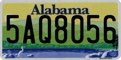 AL license plate 5AQ8056