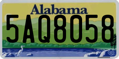 AL license plate 5AQ8058