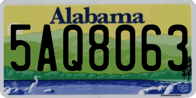 AL license plate 5AQ8063