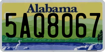 AL license plate 5AQ8067