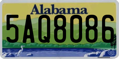AL license plate 5AQ8086