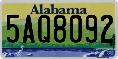 AL license plate 5AQ8092