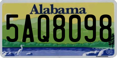 AL license plate 5AQ8098