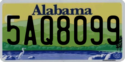 AL license plate 5AQ8099