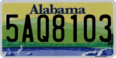 AL license plate 5AQ8103